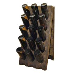 Banco di agitazione SEINE per 30 bottiglie in legno di quercia